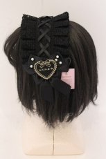 画像3: m petit by misako / AM*NIPLヘッドドレス  クロ O-26-05-20-013-LO-AC-OW-OS (3)