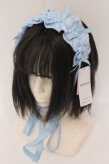 画像1: Chalmiere / フリルヘッドドレス  サックス O-26-05-20-014-AX-AC-OW-OS (1)