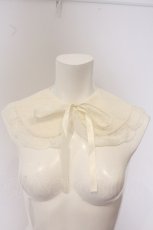 画像1: m petit by misako / NINA’Sコラボ レース付け襟  シロ O-26-05-20-017-LO-ZA-OW-OS (1)
