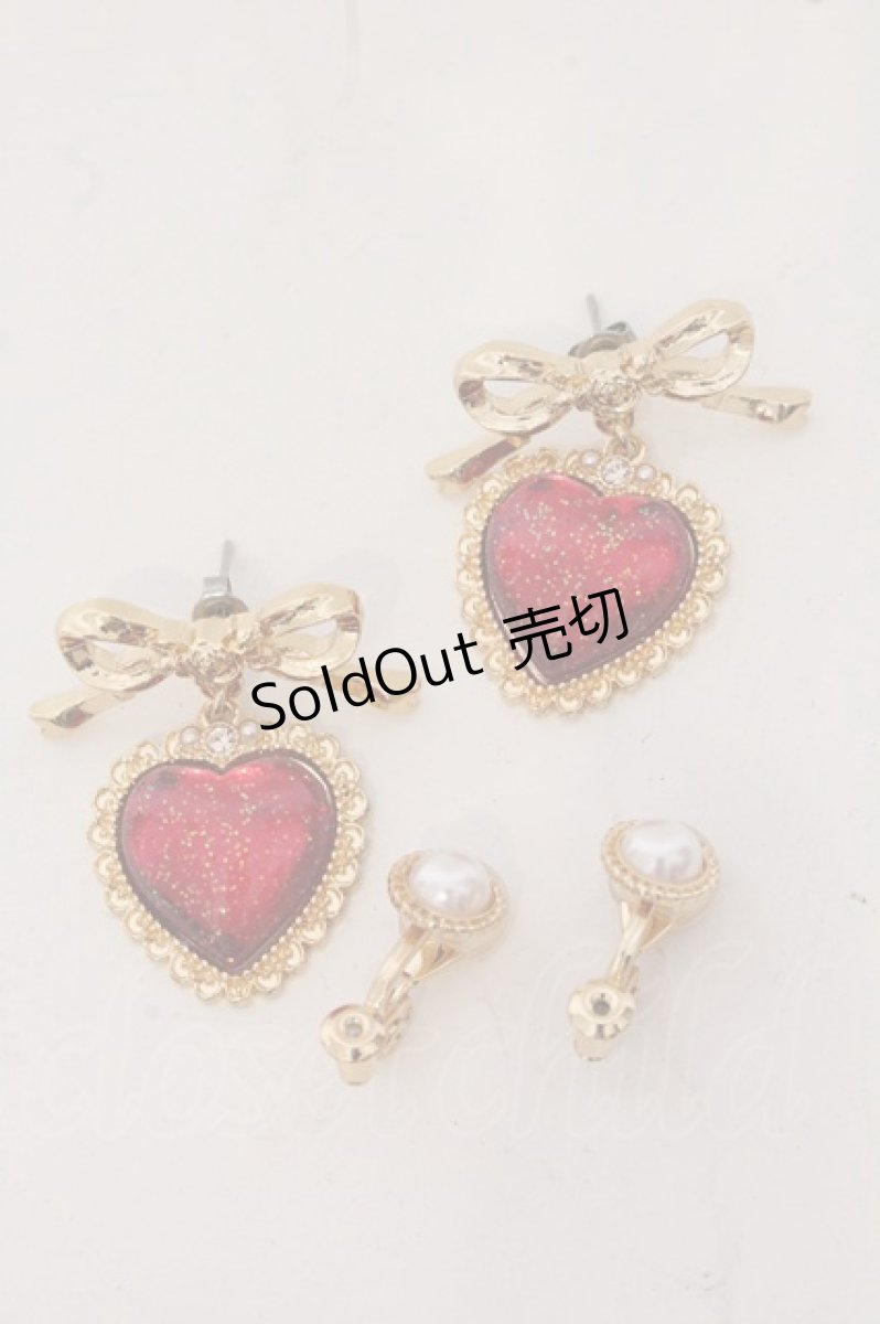 画像1: axes femme / セイクリッドハートイヤリングピアス  ゴールド O-26-05-20-018-AX-AC-OW-OS (1)