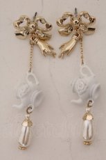 画像1: Eri Aino's collaboration / マノンローズピアス  シロ O-26-05-20-019-LO-AC-OW-OS (1)