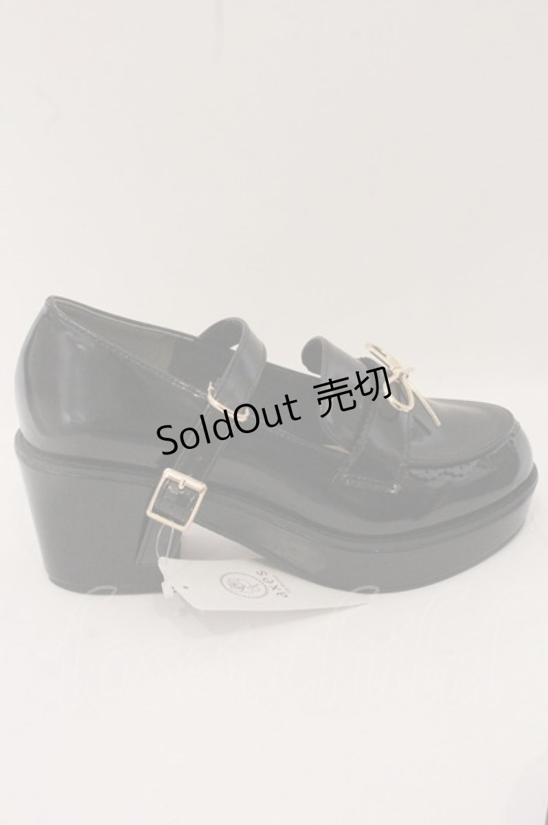 画像7: axes femme POETIQUE / リボン金具ローファー M クロ O-26-05-20-027-AX-SH-OW-OS (7)
