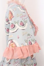 画像5: Q-pot. / プードルケーキベルスリーブドレス  サックスｘピンク O-26-05-21-031-QP-OP-YM-OS (5)