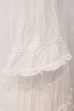 画像3: PINK HOUSE / ローンフリルだんだんワンピース  シロ O-26-05-21-035-LO-OP-IG-OS (3)