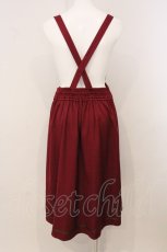画像4: axes femme / カードル刺繍サス付タックスカート F ワイン O-26-05-21-038-AX-SK-YM-OS (4)