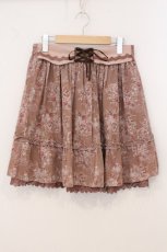画像1: axes femme / フラワーメッセージスカート M ピンク O-26-05-21-042-AX-SK-YM-OS (1)
