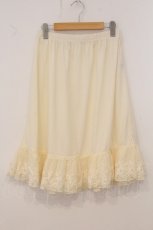 画像1: axes femme / レース重ねペチスカート M アイボリー O-26-05-21-045-AX-SK-YM-OS (1)