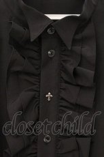 画像2: Moi-meme-Moitie / ウィングカラードレスシャツ (Men) Mens ブラック O-26-05-21-046-MO-BL-IG-OS (2)
