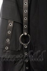 画像2: DARK IN LOVE / Metal Studded Punk Skirt with Mesh Tail and Pockets（メタルスタッズパンクスカートウィズメッシュテールアンドポケット） S ブラック O-26-05-21-052-PU-SK-IG-OS (2)