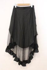 画像4: DARK IN LOVE / Metal Studded Punk Skirt with Mesh Tail and Pockets（メタルスタッズパンクスカートウィズメッシュテールアンドポケット） S ブラック O-26-05-21-052-PU-SK-IG-OS (4)