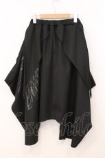 画像3: h.NAOTO / Feather Drape Sarrouel Pants（フェザードレープサルエルパンツ）  ブラック O-26-05-21-053-HN-PA-IG-OS (3)