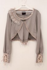 画像1: OZZ ANGELO / 背面刺繍ボレロ  グレー系 O-26-05-21-061-OO-TO-IG-OS (1)