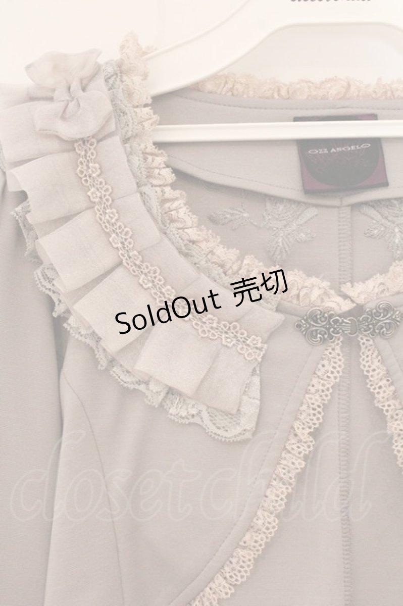 画像2: OZZ ANGELO / 背面刺繍ボレロ  グレー系 O-26-05-21-061-OO-TO-IG-OS (2)