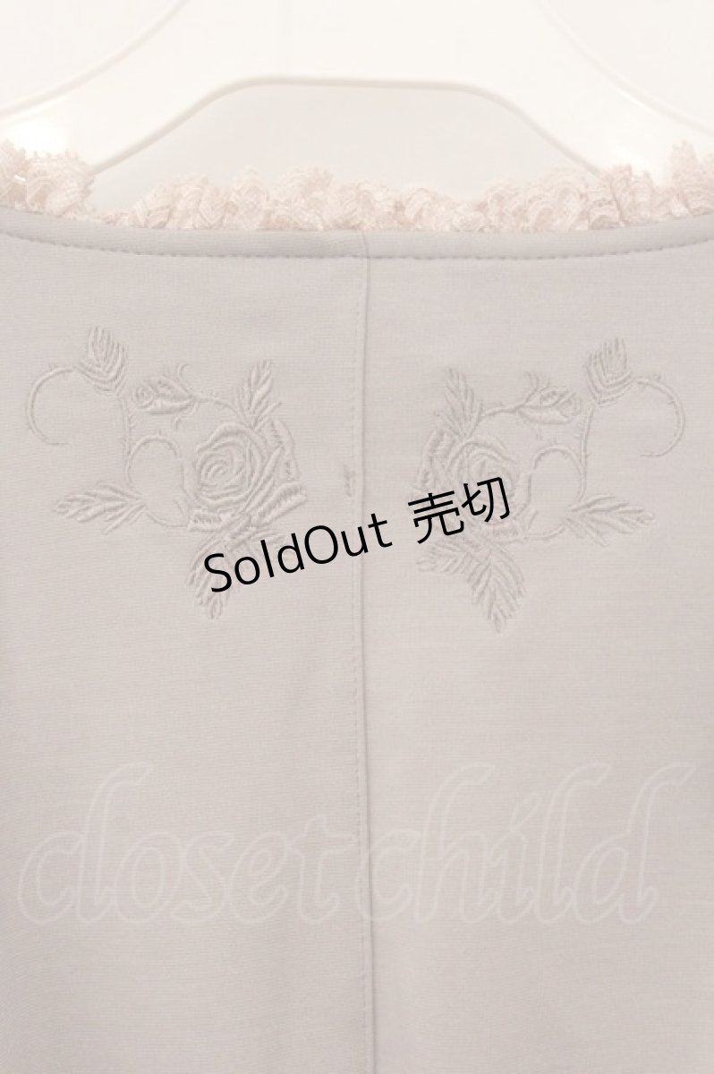 画像5: OZZ ANGELO / 背面刺繍ボレロ  グレー系 O-26-05-21-061-OO-TO-IG-OS (5)