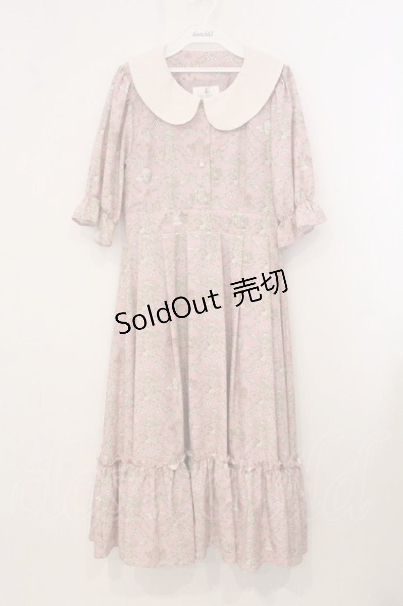 画像1: m petit by misako / NINA’Sコラボトワルドジュイワンピース L ピンク O-26-05-21-062-LO-OP-IG-OS (1)