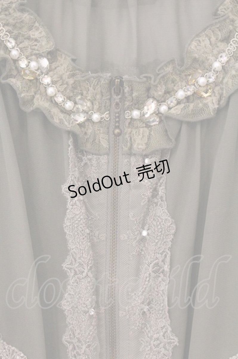 画像2: axes femme / シャーリングシフォンブルゾン M グリーン O-26-05-21-066-AX-JA-IG-OS (2)