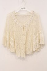画像1: axes femme / ケープ風鍵編みボレロ M アイボリー O-26-05-21-069-AX-TO-IG-OS (1)