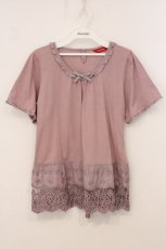 画像1: PINK HOUSE / 裾フラワーチュニック  ピンク系 O-26-05-21-075-LO-TO-IG-OS (1)