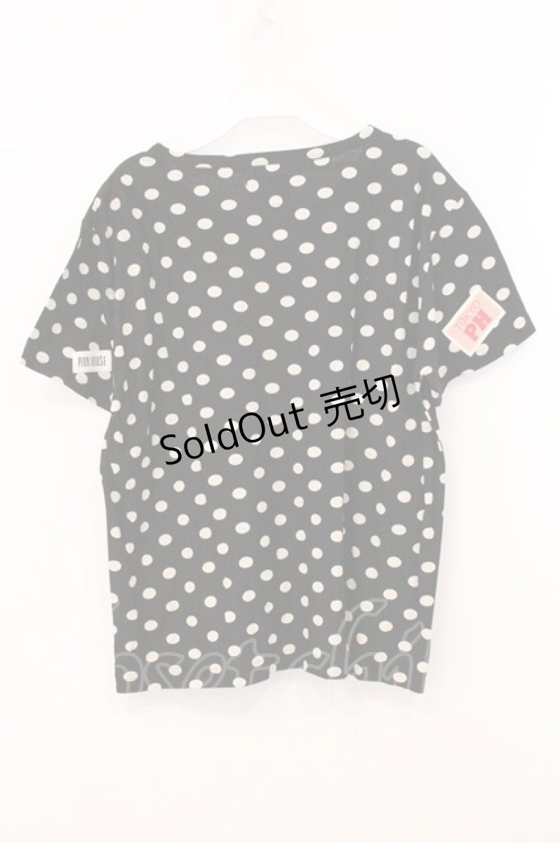 画像3: PINK HOUSE / ネームタグドットTシャツ  クロ O-26-05-21-079-LO-TS-IG-OS (3)