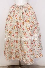 画像1: metamorphose / 【プラスサイズ】ガーデニングくまちゃんレースロングスカート size2 オフシロ O-26-05-22-003-ME-SK-IG-OS (1)