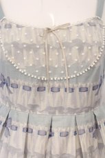 画像2: Leur Getter / Ruffle Swanキャミワンピース  サックス O-26-05-22-024-LU-OP-IG-OS (2)