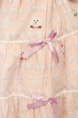 画像3: metamorphose / ふわふわメレンゲクッキー ティアードジャンパースカート  ピンク O-26-05-22-004-ME-OP-IG-OS (3)