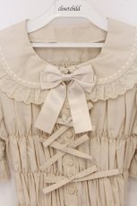 画像2: metamorphose / ハートレースシャーリング半袖ブラウス size1 生成 O-26-05-22-037-ME-BL-IG-OS (2)