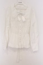 画像1: metamorphose / スクエアカラー2WAYブラウス size1 シロ O-26-05-22-039-ME-BL-IG-OS (1)