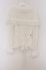 画像3: metamorphose / 総レースケープ付きシャーリングブラウス size1 オフシロ O-26-05-22-040-ME-BL-IG-OS (3)