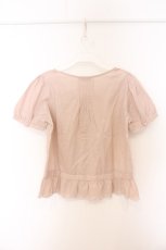 画像3: PINK HOUSE / 裾ドットカットパフブラウス  ピンク O-26-05-22-045-LO-BL-IG-OS (3)