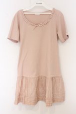 画像1: PINK HOUSE / 裾ローンフリルカットワンピース  ピンク O-26-05-22-047-LO-JA-IG-OS (1)