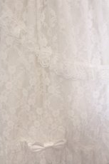 画像3: metamorphose / 【プラスサイズ】総レースシャーリングフリルジャンパースカート size1 シロ O-26-05-22-005-ME-OP-IG-OS (3)