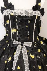 画像2: metamorphose / Dreaming heart Lemon あみあげジャンパースカート size1 クロ O-26-05-22-007-ME-OP-IG-OS (2)