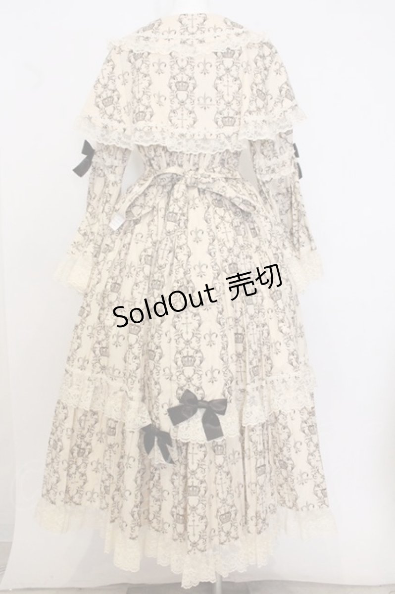画像5: metamorphose / 【プラスサイズ】クラウンクロス ケープ付ロングドレス size2 生成り O-26-05-22-008-ME-OP-IG-OS (5)