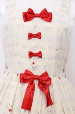 画像2: metamorphose / ふわふわメレンゲクッキー リボンジャンパースカート size1 オフシロ O-26-05-22-010-ME-OP-IG-OS (2)