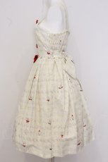 画像4: metamorphose / ふわふわメレンゲクッキー リボンジャンパースカート size1 オフシロ O-26-05-22-010-ME-OP-IG-OS (4)
