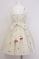 画像5: metamorphose / ふわふわメレンゲクッキー リボンジャンパースカート size1 オフシロ O-26-05-22-010-ME-OP-IG-OS (5)