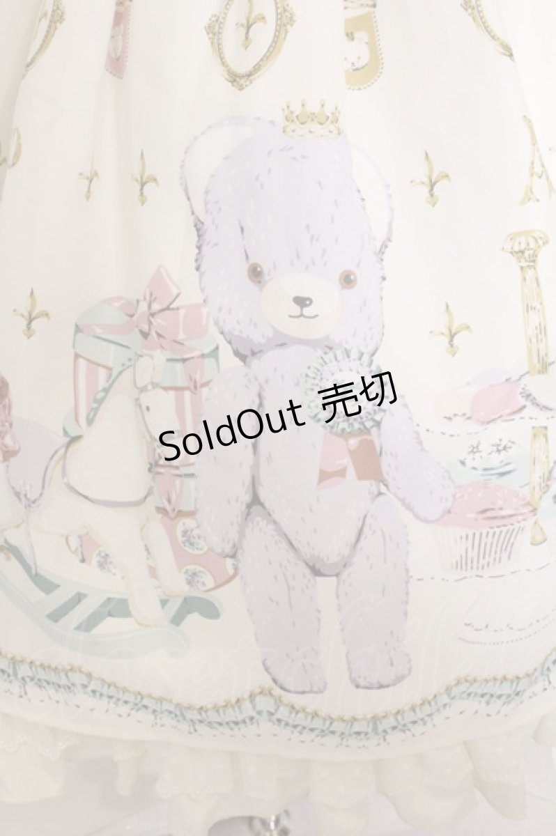 画像3: Angelic Pretty / Charlotte's Bear胸フリルジャンパースカートset  アイボリー O-26-05-22-012-AP-OP-IG-OS (3)