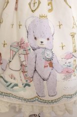 画像3: Angelic Pretty / Charlotte's Bear胸フリルジャンパースカートset  アイボリー O-26-05-22-012-AP-OP-IG-OS (3)