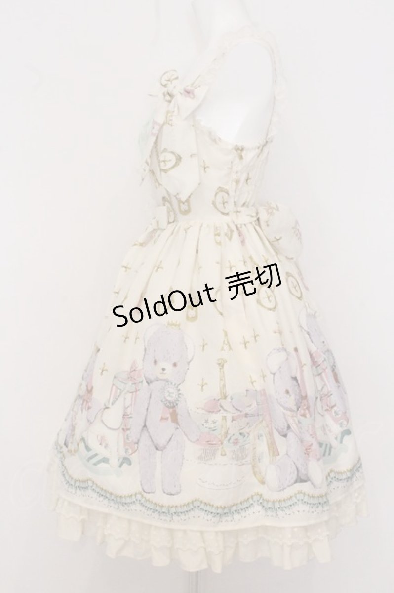画像4: Angelic Pretty / Charlotte's Bear胸フリルジャンパースカートset  アイボリー O-26-05-22-012-AP-OP-IG-OS (4)