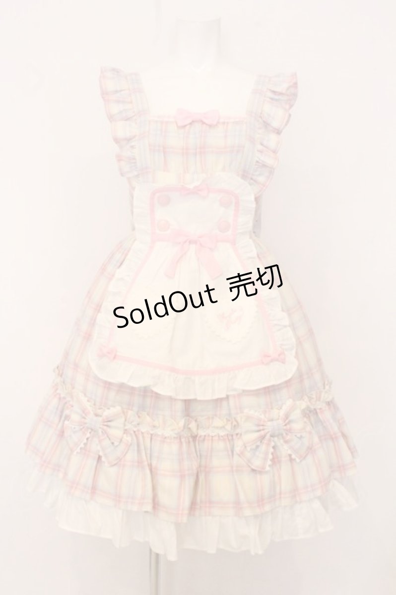 画像1: Angelic Pretty / Sugaryタータンチェックジャンパースカート  アイボリー O-26-05-22-013-AP-OP-IG-OS (1)
