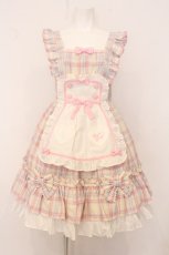 画像1: Angelic Pretty / Sugaryタータンチェックジャンパースカート  アイボリー O-26-05-22-013-AP-OP-IG-OS (1)