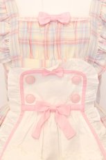 画像2: Angelic Pretty / Sugaryタータンチェックジャンパースカート  アイボリー O-26-05-22-013-AP-OP-IG-OS (2)