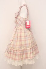 画像4: Angelic Pretty / Sugaryタータンチェックジャンパースカート  アイボリー O-26-05-22-013-AP-OP-IG-OS (4)