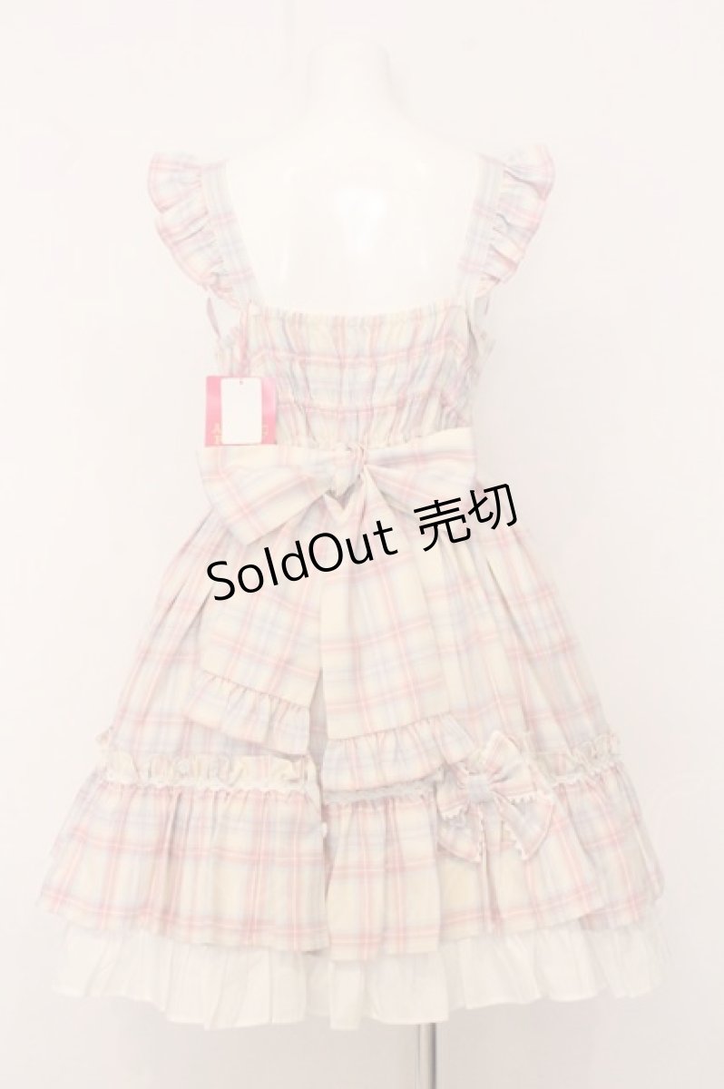 画像5: Angelic Pretty / Sugaryタータンチェックジャンパースカート  アイボリー O-26-05-22-013-AP-OP-IG-OS (5)