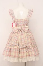 画像5: Angelic Pretty / Sugaryタータンチェックジャンパースカート  アイボリー O-26-05-22-013-AP-OP-IG-OS (5)