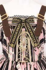画像2: Angelic Pretty / Travelくまちゃんベルトジャンパースカート  クロ×ピンク O-26-05-22-015-AP-OP-IG-OS (2)
