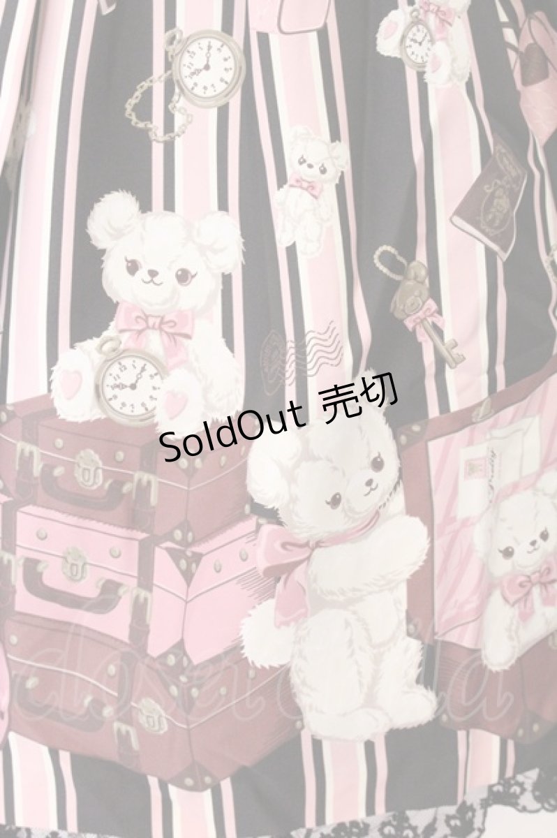 画像3: Angelic Pretty / Travelくまちゃんベルトジャンパースカート  クロ×ピンク O-26-05-22-015-AP-OP-IG-OS (3)