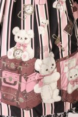 画像3: Angelic Pretty / Travelくまちゃんベルトジャンパースカート  クロ×ピンク O-26-05-22-015-AP-OP-IG-OS (3)