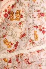 画像3: metamorphose / ガーデニングくまちゃんロングティアードジャンパースカート size2 ピンキッシュグレー O-26-05-22-002-ME-OP-IG-OS (3)